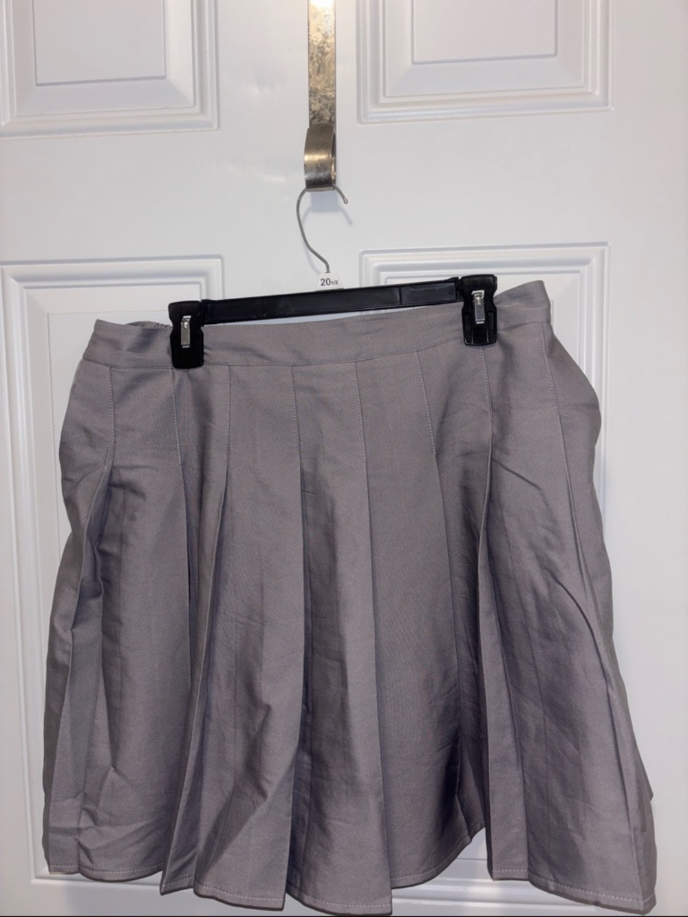 Light Gray Pleated Skirt